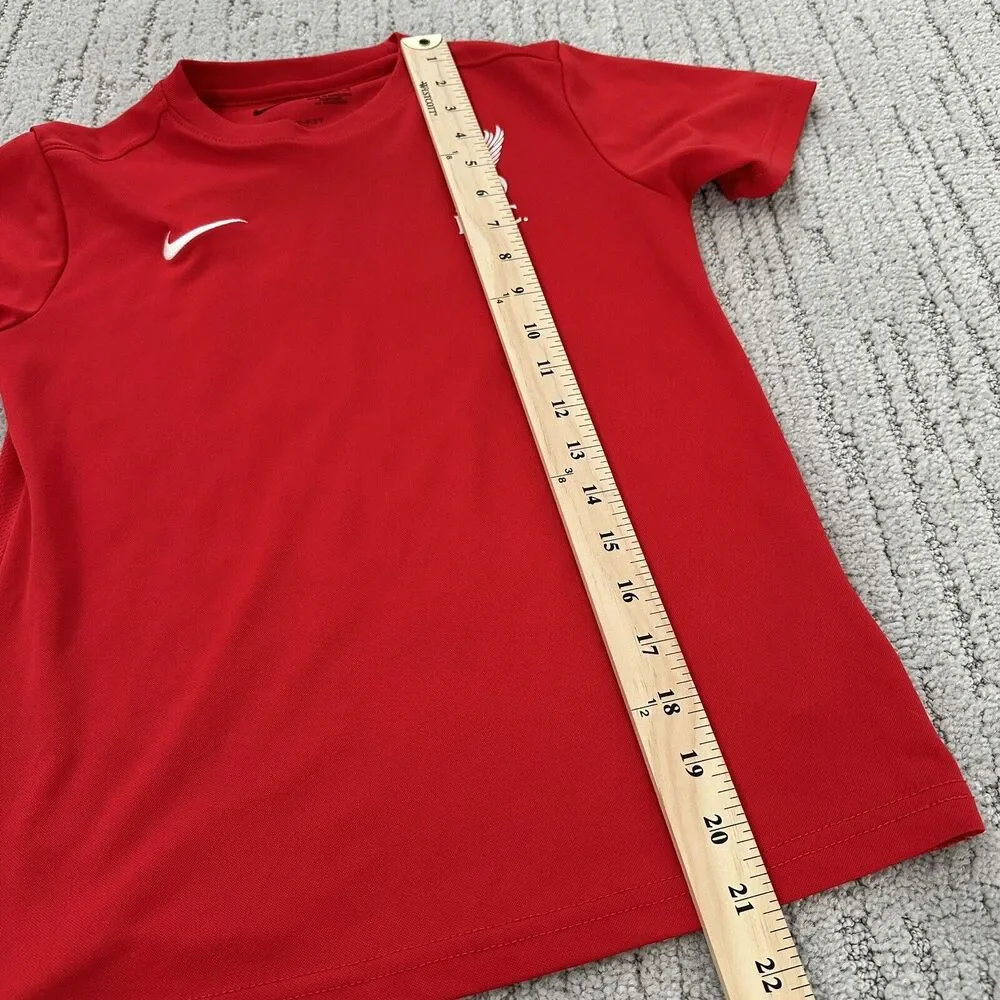 James Norris Liverpool Soccer Football Nike Training Shirt Youth Size Medium Red